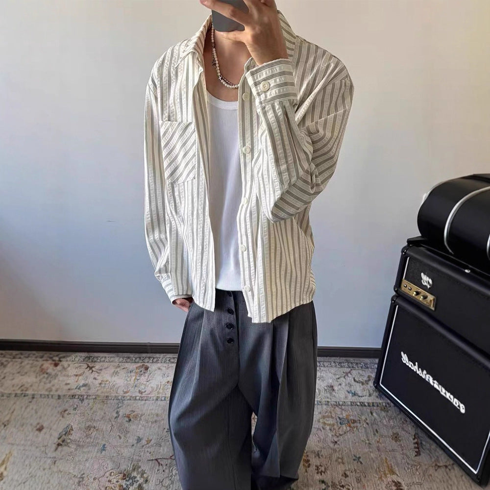 Springautumn Sophisticated Off-shoulder Long-sleeve Shirt