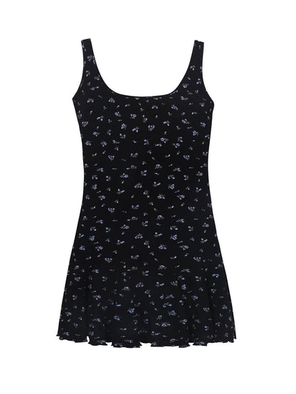 Resort-style Figure-flattering Tank Top And Little Black Dress