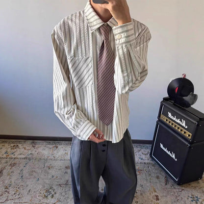 Springautumn Sophisticated Off-shoulder Long-sleeve Shirt